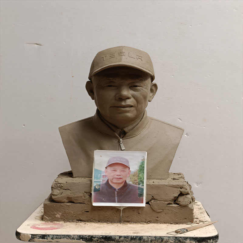 Sculptură portret personalizată din bronz