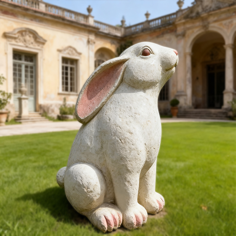 Sculptură din marmură iepure animal