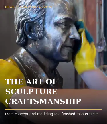 Cum se face o statuie personalizată cu portret de familie din bronz - de la model de lut la bronz finit?